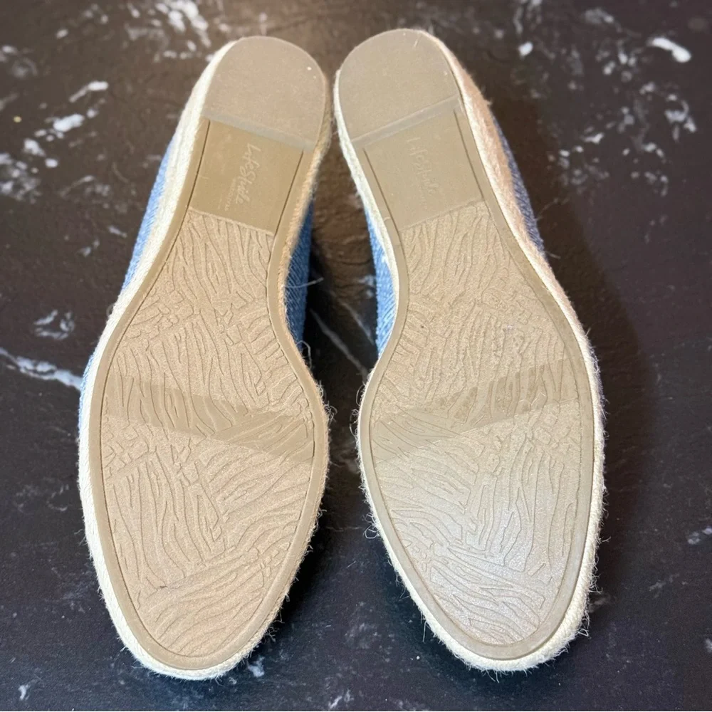 Life Stride Blue Patterned Espadrilles